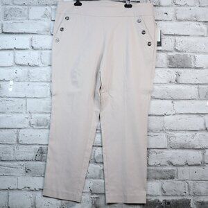 CounterParts Women's Size XL Dress Pants Colour Straw Super Stretch Straight Leg